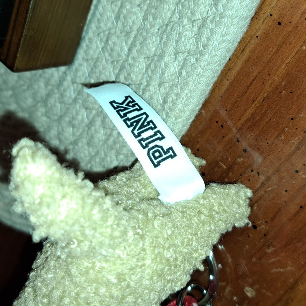 PINK Victoria's Secret Tan Dog Keychain - Picture 2 of 2